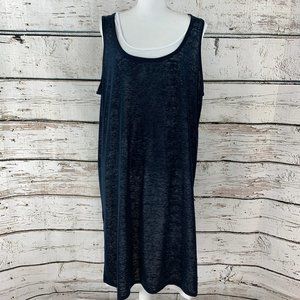 Jones New York Dress Blue White Sleeveless 3X NWOT